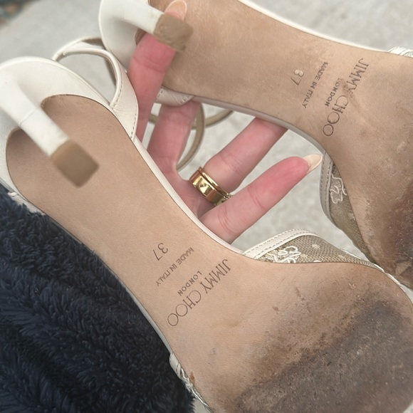 Jimmy Choo Sacora 85 Lace Size 37 - Picture 6 of 11